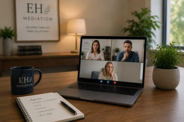 child access mediation Westbury online meeting.
